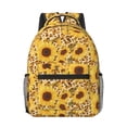 thumbnail image 1 of Honeii Abstract Leopard Print Sunflower Print Backpack for School,15.6 inch Laptop Back Pack for High School and College Students, Waterproof Computer Bookbag-One Size, 1 of 6