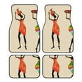 thumbnail image 1 of Honeii African Women Print Car Foot Mat Four-Piece Set - Front & Rear Universal Car Floor Mats for SUVs, Trucks, Sedans, 1 of 7