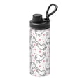 thumbnail image 1 of Honeii Alpacas and Hearts Print 18OZ Sports Insulated Kettle,Double-Walled Stainless Steel Water Bottle with Leak-Proof Lid, Perfect for Outdoor, Sports, and Travel, 1 of 4