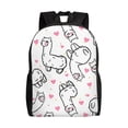 thumbnail image 1 of Honeii Alpacas and Hearts Print Laptop Backpack for Work, College, Travel, Daily Backpacks for Men Women, Sport Rucksack,Computer Bag, 1 of 8