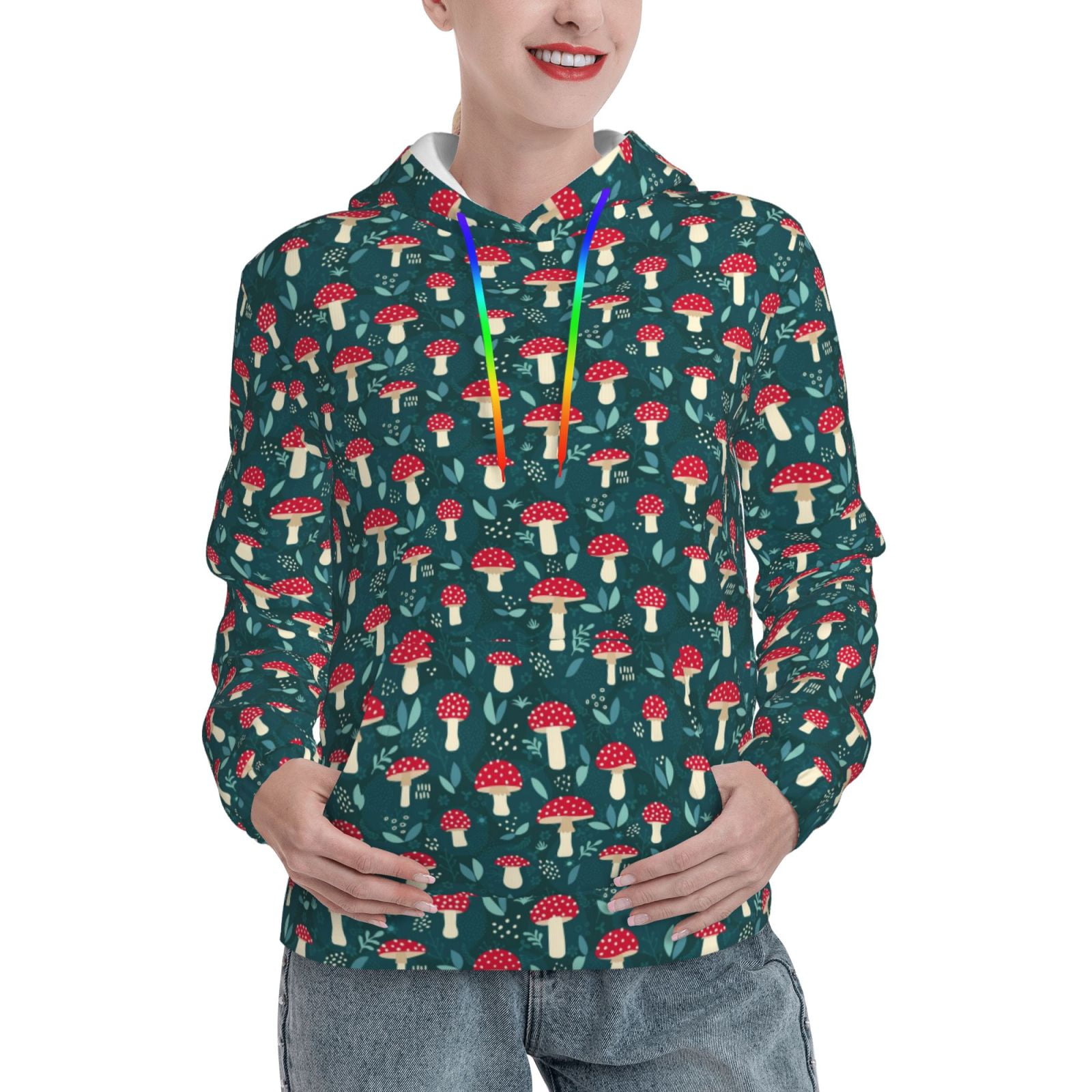 MUSHROOM PATCH PULLOVER HOODIE