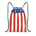 thumbnail image 1 of Honeii America Flags2 Print Drawstring Backpack,Drawstring Bags String Backpack Gym Cinch Sack Backpack Sport Bag Draw-Small, 1 of 6