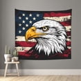 thumbnail image 1 of Honeii American Bald Eagle print Tapestry for Bedroom, Tapestry Wall Tapestry Aesthetic, Room Decor Classroom Tapestries for Living Room Dorm Room 51" X 60", 1 of 6