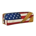 thumbnail image 1 of Honeii American Flag And Baseball Pattern Pencil Case, Pencil Pouch, Pencil Case Small, Pencil Pouch Aesthetic, PVC Pencil Pouch, Pencil Bag, Makeup Pouch, 1 of 7