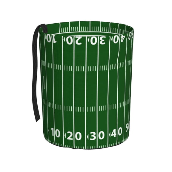 Honeii American Football Field1 Print Waterproof Car Trash Can,Waterproof Portable Collapsible Trash Can,Garbage Container fits Most Cars,SUVs,and Trucks