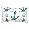 thumbnail image 1 of Honeii Anchors And Shells Print Pillow Cases,Plush Throw Pillow Covers,Decorative Pillowcase for Sofa, Couch, Living Room-20"x30", 1 of 6