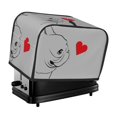 thumbnail image 1 of Honeii Animal Bulldog1 Print 2 slice Toaster Cover, Two Slice Toaster Dust-proof Cover For Kitchen Small Appliance and Fingerprint Protection, 1 of 7