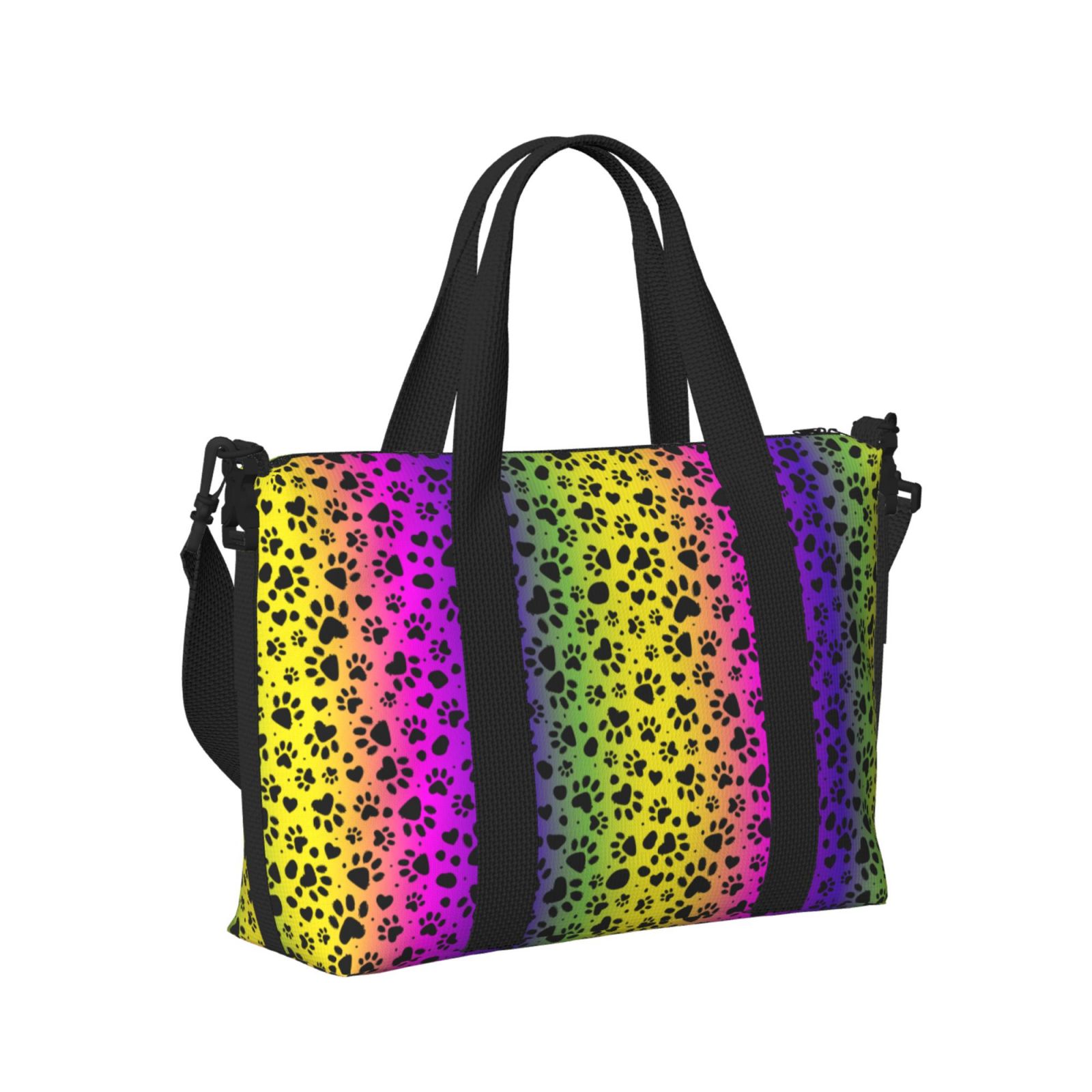 Animal Print Plush Weekender Bag