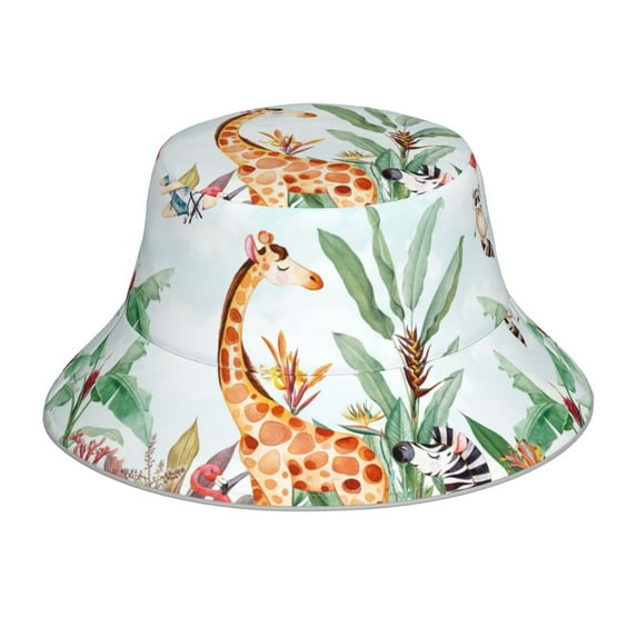Honeii Animals-1 for Unisex Bucket Hat Waterproof Rain Hat Reversible Shiny Rave Bucket Hat for Concert Festival Boonie Cap