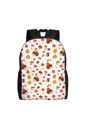 Autumn Maple Leaf with Hedgehog Print Laptop Backpack for Work, College, Travel, Daily Backpacks for Men Women, Sport Rucksack,Computer Bag