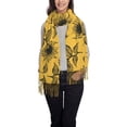 thumbnail image 1 of Honeii Autumn Sunflower Print Scarf Oversized Scarf Tassel Fall Winter Thick Scarf Warm Shawl Women,Women's Scarves & Wraps, 1 of 8