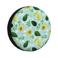 thumbnail image 1 of Honeii Avocado Flowers And Leaves Print Tire Covers, Waterproof Anti-UV Sun Snow Rain Tire Covers for Trailers, RV, Camper, SUV, Truck-16 inch, 1 of 6