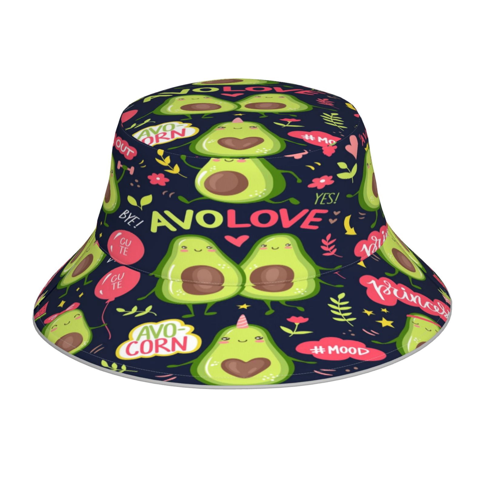Honeii Avocado Love for Unisex Bucket Hat Waterproof Rain Hat ...