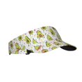 thumbnail image 1 of Honeii Avocado Playing Music Print Adult Sunscreen Visor Cap, Adjustable Sun Protection Hat,Sun Visor Hats,UV Protection Outdoor Sports Golf Running Sun Caps, 1 of 7