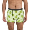 thumbnail image 1 of Honeii Avocado With Leaf And Flower Men's Underwear Boxer Briefs Pack, ComfortSoft Boxer Brief for Men, Moisture-Wicking Breathable-X-Large, 1 of 5