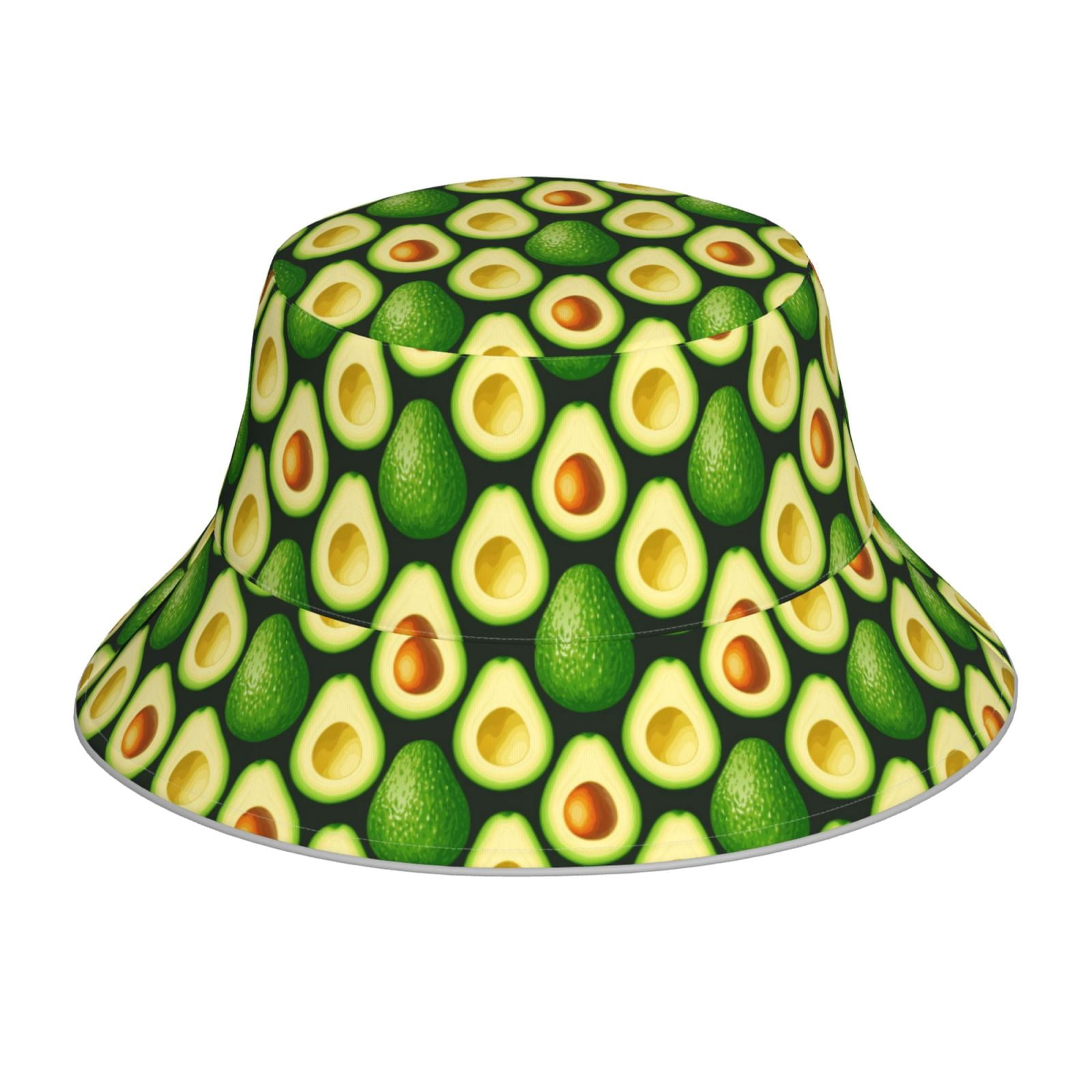Honeii Avocado for Unisex Bucket Hat Waterproof Rain Hat Reversible ...