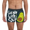 thumbnail image 1 of Honeii Avocado in Space1 Men's Underwear Boxer Briefs Pack, ComfortSoft Boxer Brief for Men, Moisture-Wicking Breathable-Large, 1 of 5