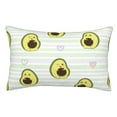 thumbnail image 1 of Honeii Avocado of a Hear Print Pillow Cases,Plush Throw Pillow Covers,Decorative Pillowcase for Sofa, Couch, Living Room-14"x20", 1 of 6