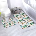 thumbnail image 1 of Honeii Back To School A Pattern Bathroom Anti-Skid Pad Bathroom Mat Vintage Seamless Pattern Not-Slip Toilet Rug Set, 1 of 6