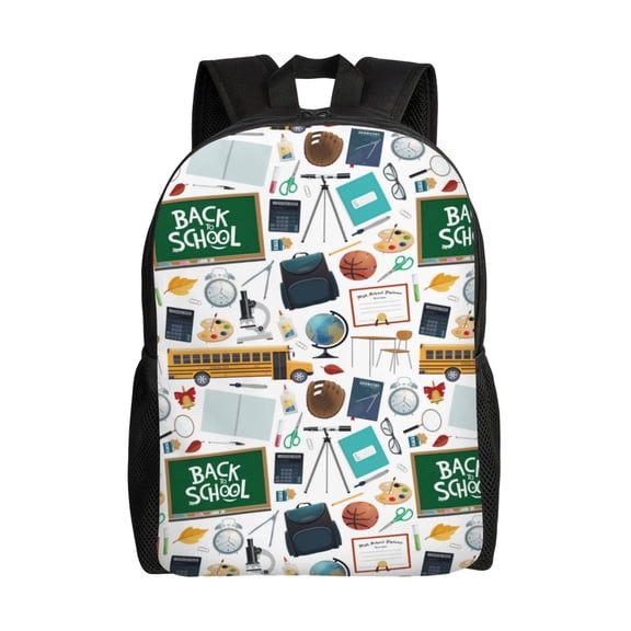 Honeii Back To School A Print Laptop Backpack for Work, College, Travel, Daily Backpacks for Men Women, Sport Rucksack,Computer Bag