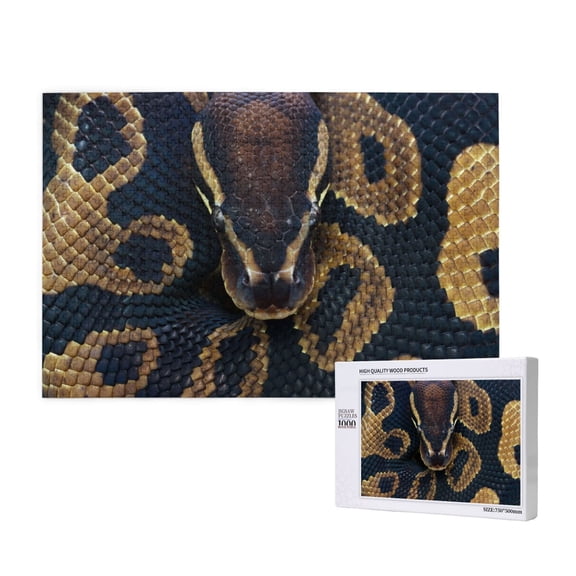 Honeii Ball Phyton Snake Pattern 1000 Piece Puzzles for Adults, Jigsaw Puzzles