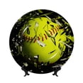 thumbnail image 1 of Honeii Ball Print Elegant Bone China Decorative Plate, Porcelain Plate,Art Crafts,Ceramic Ornaments for Home Office Wall Decor-6in, 1 of 6