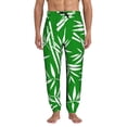 thumbnail image 1 of Honeii Bamboo Print Mens Jogger Sweatpants, Men's Lounge Pants with Pockets-Small, 1 of 5