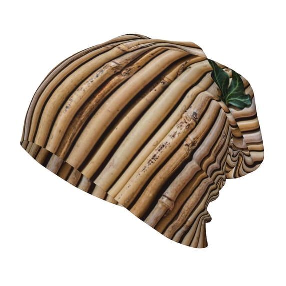 Honeii Bamboo Raft Print Kids Knit Beanie Watch Hat ,Knit Cap for Boys and Girls
