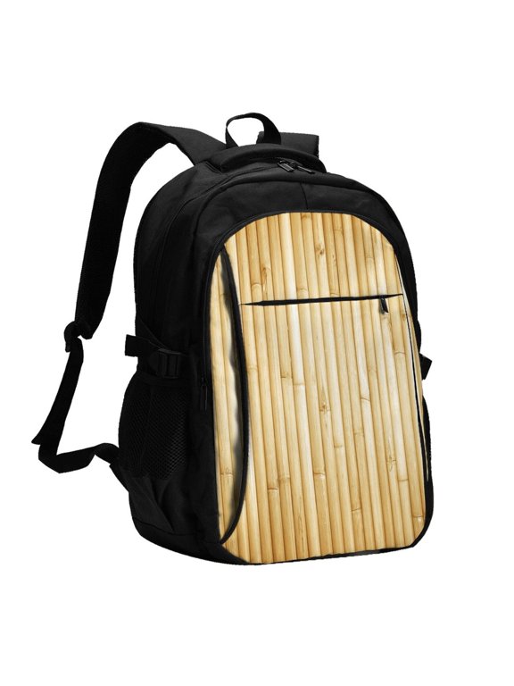 Bamboo Wall for Travel Laptop Backpack, Business Laptops Backpack with USB Charging Port, College High School Computer Bag for Men Women