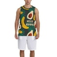 thumbnail image 1 of Honeii Banana And Avocado print basktball shirt for men and women, Unisex basketball jersey for Theme party-Small, 1 of 6