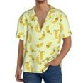 thumbnail image 1 of Honeii Bananas for Men's Short-Sleeved Button-Up Collared Shirt Featuring A Pocket, Perfect for Beach Vacations, And Travel Adventures.-3X-Large, 1 of 5