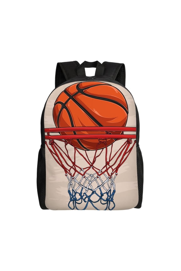 Basketball Shot Print Laptop Backpack for Work, College, Travel, Daily Backpacks for Men Women, Sport Rucksack,Computer Bag