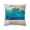 thumbnail image 1 of Honeii Beach Print Throw Pillow, Square Decorative Pillow Forms Soft Fluffy Plump Pillow Decorative Pillow Inserts,Couch Pillows-26"x26", 1 of 7