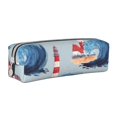 thumbnail image 1 of Honeii Beacon In The Huge Waves Of The Surf Pattern Pencil Case, Pencil Pouch, Pencil Case Small, Pencil Pouch Aesthetic, PVC Pencil Pouch, Pencil Bag, Makeup Pouch, 1 of 7