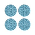 thumbnail image 1 of Honeii Beautiful Floral print Leather Coaster Set of 4, ideal for safeguarding your furniture from drinks spills and effortless cleanup-Round Shape, 1 of 6
