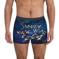 thumbnail image 1 of Honeii Beautiful New Year 2024 Men's Underwear Boxer Briefs Pack, ComfortSoft Boxer Brief for Men, Moisture-Wicking Breathable-Large, 1 of 5