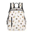 thumbnail image 1 of Honeii Bees And Flowers Print Lightweight Backpacks,Carry on Backpack,Durable Backpack for School, Work & Travel, 1 of 7