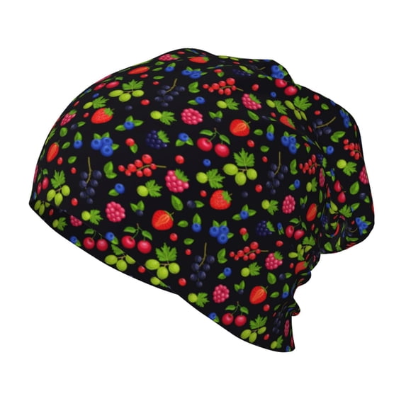 Honeii Berries Print Kids Knit Beanie Watch Hat ,Knit Cap for Boys and Girls