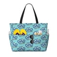 thumbnail image 1 of Honeii Best Dad Ever for Tote Bag with Adjustable Strap,Beach Bag, Waterproof Sandproof Beach Tote Bag, Large Capacity Foldable Beach Bags, 1 of 7