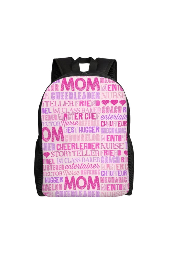 Best Mom ever Print Laptop Backpack for Work, College, Travel, Daily Backpacks for Men Women, Sport Rucksack,Computer Bag
