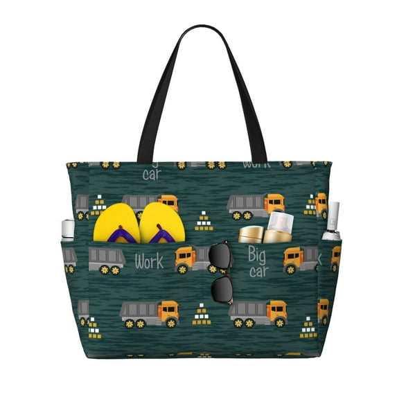 Honeii Big Machine for Tote Bag with Adjustable Strap,Beach Bag, Waterproof Sandproof Beach Tote Bag, Large Capacity Foldable Beach Bags