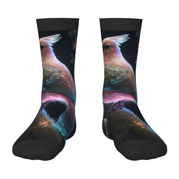 Honeii Bird 3 Print Children's Colorful Socks,Unisex Kids and Toddlers' Cushioned Sock,Kids Athletic Crew Socks,for Everyday Wear and Sports