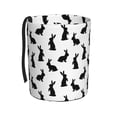 thumbnail image 1 of Honeii Black Rabbit Print Waterproof Car Trash Can,Waterproof Portable Collapsible Trash Can,Garbage Container fits Most Cars,SUVs,and Trucks, 1 of 7