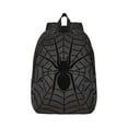 thumbnail image 1 of Honeii Black Spider On Web 1 Print Canvas College Laptop Backpack, Durable Rucksack Travel Notebook Bag School Backpack Book Bag for Men Women-Medium, 1 of 7