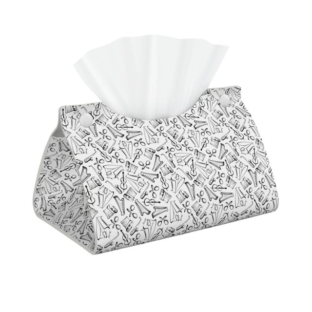 Honeii Black White Music for Tissue Box Cover/Holder Covers