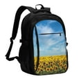 thumbnail image 1 of Honeii Blooming Sunflower Field for Travel Laptop Backpack, Business Laptops Backpack with USB Charging Port, College High School Computer Bag for Men Women, 1 of 7