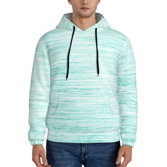 Honeii Blue Bright Pattern Mens Hoodies Men's Loose Sleeve Sweatshirt,Pullover Hooded Sweatshirt for Men,Essentials Hoodie-3X-Large
