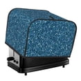 thumbnail image 1 of Honeii Blue Glitter Print 4 slice Toaster Cover, Two Slice Toaster Dust-proof Cover For Kitchen Small Appliance and Fingerprint Protection, 1 of 7