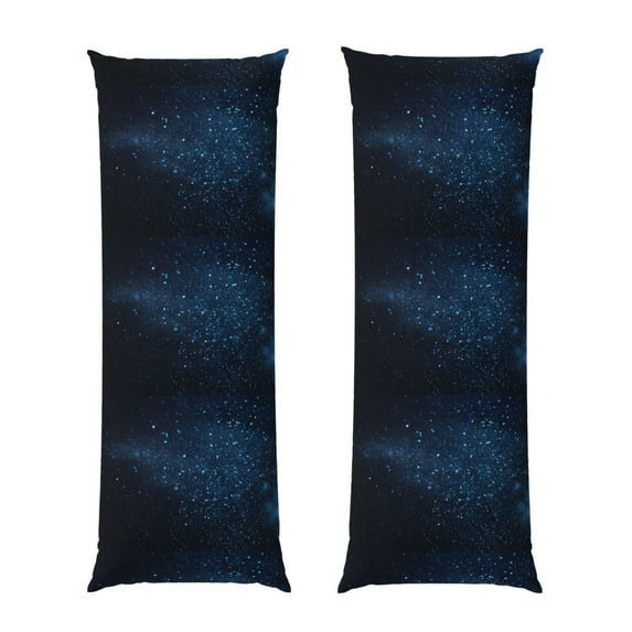 Honeii Blue Glitter Retro Print Long Body Pillowcase 20x54 in,Body Pillow Cover with Zipper,Large Body Pillowcase,Soft Bed Decorative