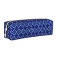 thumbnail image 1 of Honeii Blue Lantern Shapes Pattern Pencil Case, Pencil Pouch, Pencil Case Small, Pencil Pouch Aesthetic, PVC Pencil Pouch, Pencil Bag, Makeup Pouch, 1 of 7